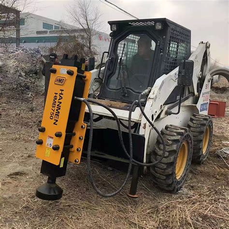 skid steer post dounder|hydraulic post driver for skid steer.